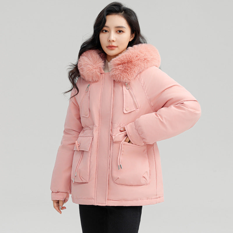 Horn Button Parka Women's Loose