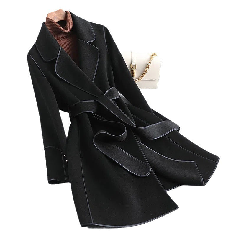 Korean Style Wool Coat Overcoat Women